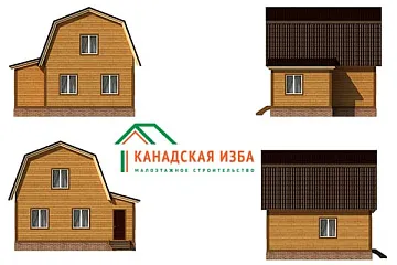Дом <span></span> "Дачник" 7 на 8