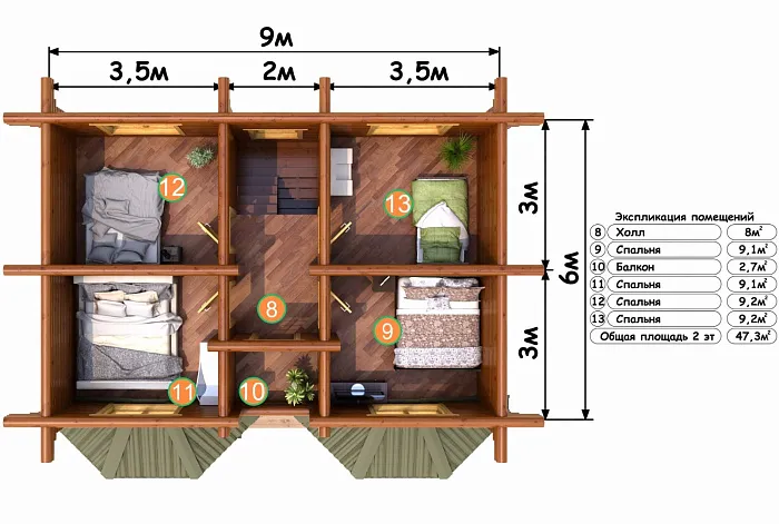  Славянская изба планировка