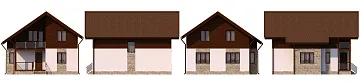 Дом Дачный каркасный дом <span></span> "Аскания" 8 на 10