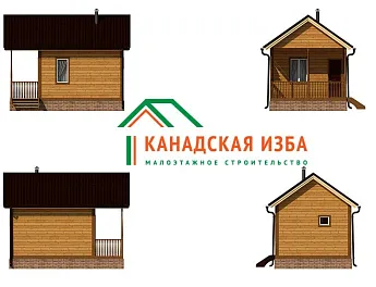 Дом Готовый проект <span></span> "Петрович 4х6" 4 на 6