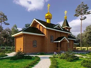 Дом <span>Проект церкви</span> "ЦЕРКОВЬ 2" 10.4 на 21.1