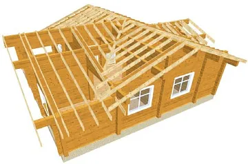 Дом Проект из клееного бруса <span></span> "Аляска" 14.5 на 13