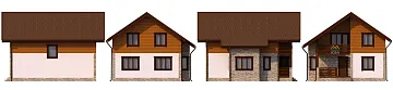 Дом Дачный каркасный дом <span></span> "Аскания" 8 на 10