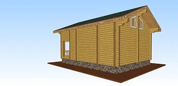 Дом Дом из бревна <span></span> "ОЦБ 4" 7 на 10