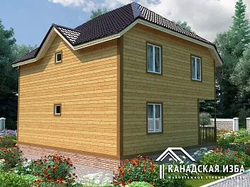 Дом Каркасный дом коттедж <span></span> "Бавария" 9 на 8