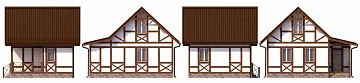 Дом Дом для круглогодичного проживания <span></span> "Немецкий Лесник" 6 на 8