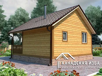 Дом Баня из бруса <span></span> "Русский пар" 6 на 6