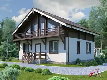 Дом Проект шале <span></span> "Липецк" 10.4 на 13