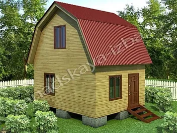 Дом Недорогой компактный дом <span></span> "Уют" 4 на 5