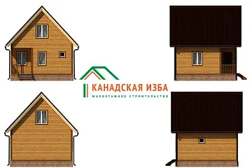 Дом Деревянная баня из бруса под ключ <span></span> "Мечта" 6 на 6