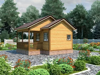 Дом Недорогая баня из сруба <span></span> "Ирония судьбы" 5.5 на 6