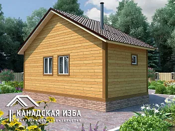 Дом Недорогая баня под ключ <span></span> "Сандуны" 6 на 7.5