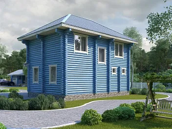 Дом Бюджетный дом <span></span> "Славянская изба" 9 на 7