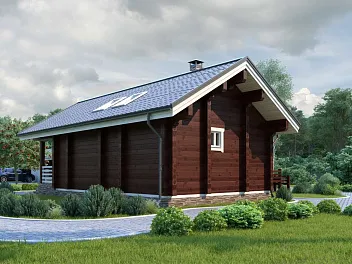Дом <span></span> "баня Амур" 6 на 10.7