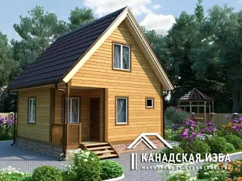 Дом Деревянная баня из бруса под ключ <span></span> "Мечта" 6 на 6