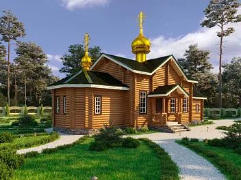 Дом <span>Проект церкви</span> "ЦЕРКОВЬ 3" 12.8 на 20.5