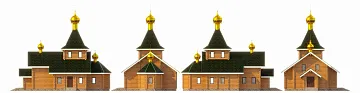 Дом <span>Проект церкви</span> "ЦЕРКОВЬ 4" 12.8 на 20.5