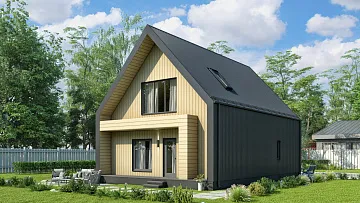 Дом Проект загородного дома <span></span> "Бир" 8 на 11.2