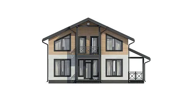 Дом Зимний каркасный дом  <span></span> "Борг" 11.5 на 11.5