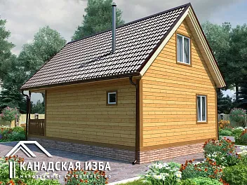 Дом Недорогой проект из бруса <span></span> "Петрович 6х9" 6 на 9