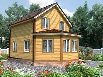 Дом <span></span> "Охотник полутор" 6 на 8.5