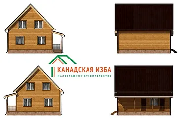 Дом <span></span> "Тайга" 9 на 9