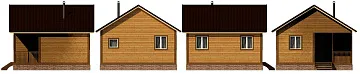 Дом Проект с мансардой <span></span> "Купава" 6 на 6