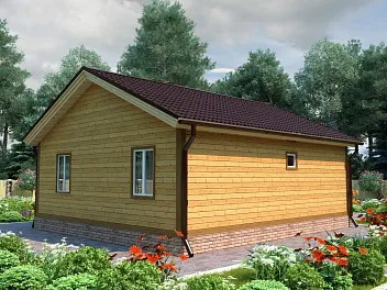 Дом Бюджетный коттедж <span></span> "Сезам" 9 на 9.5