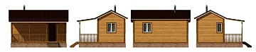 Дом Проект с мансардой <span></span> "Турист" 6 на 5