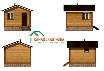 Дом <span></span> "Банька" 4 на 4
