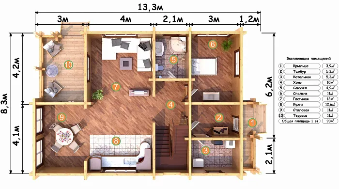  Радужный планировка