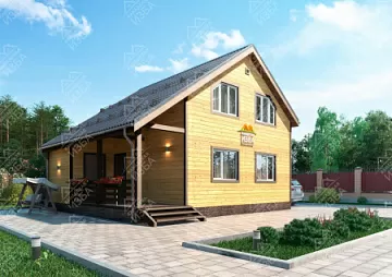 Дом Финский загородный дом <span></span> "Коралл" 8 на 9