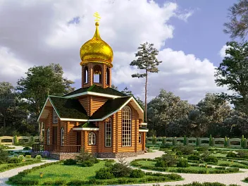 Дом <span>Проект церкви</span> "ЦЕРКОВЬ 1" 13.4 на 14.2