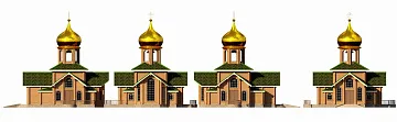 Дом <span>Проект церкви</span> "ЦЕРКОВЬ 1" 13.4 на 14.2