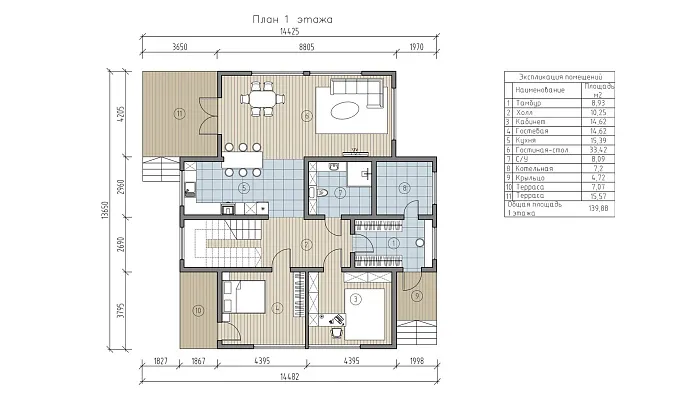  Кати планировка