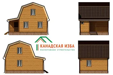 Дом <span></span> "Хутор" 6 на 8