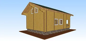 Дом Дом из бревна <span></span> "ОЦБ 4" 7 на 10