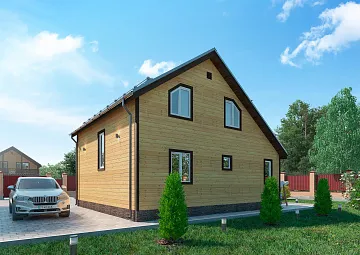 Дом Дом для ПМЖ под ключ <span></span> "Коралл" 8 на 9