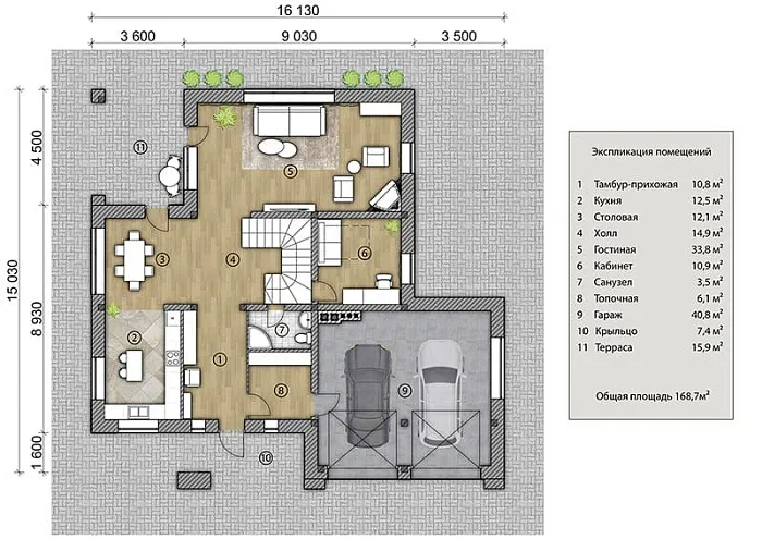 Раздолье планировка