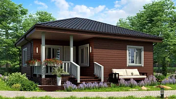 Дом Каркасный проект <span></span> "Гони" 8 на 9