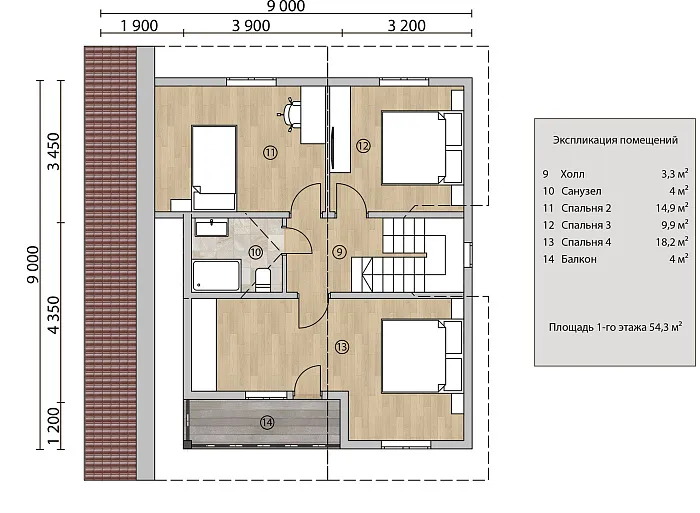  Тироль 9 планировка