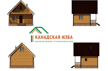 Дом Брусовая баня из бруса недорогая <span></span> "Царская" 6 на 6
