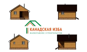 Дом Баня из бруса <span></span> "Русский пар" 6 на 6