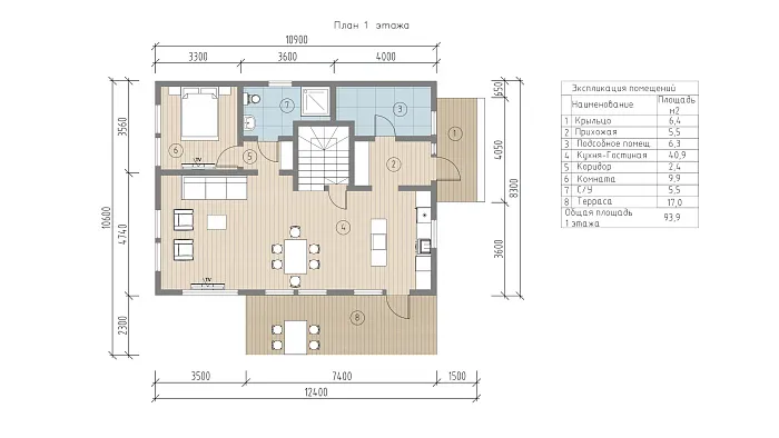 Вила планировка