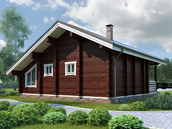 Дом Дом из клееного бруса <span></span> "Юрмала" 10 на 9.6