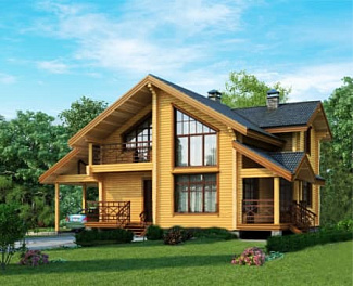 Дом Проект деревянного дома <span></span> "Волгоград" 11.4 на 15.9