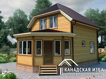 Дом Проект деревянного дома для дачи <span></span> "Балчуг" 6 на 9