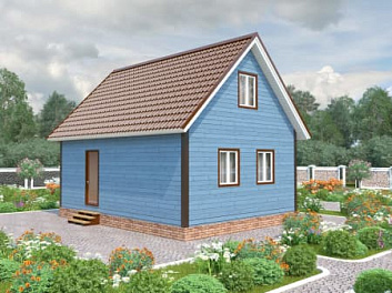 Дом Проект деревянного дома 200 на 200 <span></span> "Ольгино" 6 на 8