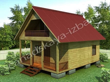 Дом Построить дом из клееного бруса <span></span> "Садовод 6" 6 на 7.5