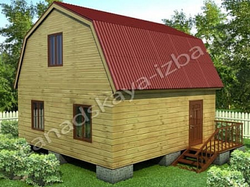 Дом Проект деревянного дома <span></span> "Садовод 3" 6 на 6